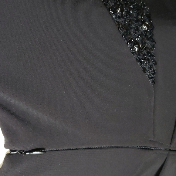 NEW Adrianna Papell Black Sequin Maxi Dress Tall Elegant Luxury Celeb Style - Picture 10 of 16